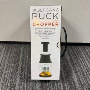 New Wolfgang Puck Chopper Stainless Steel Food Chopping Meal Prepping Made Easy
